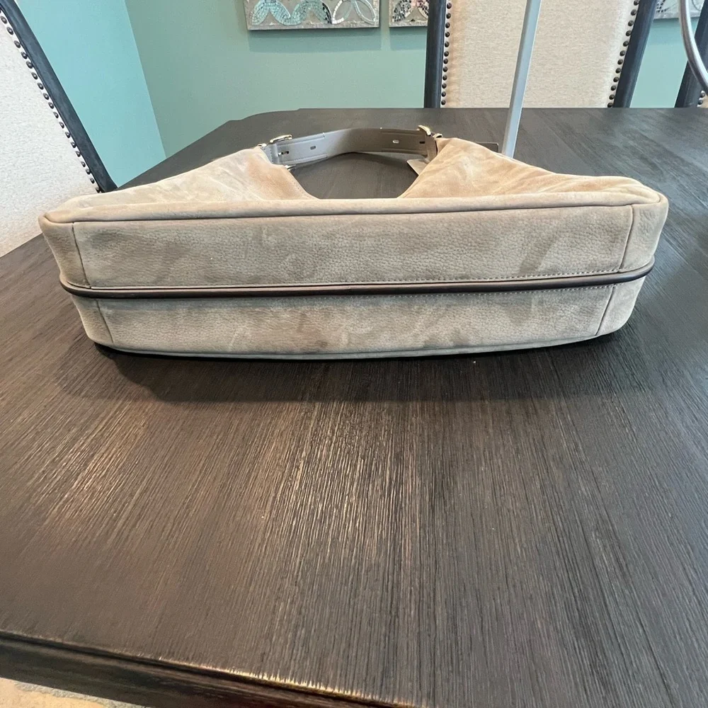 Michael Kors Large Nubuck Hobo Shoulder Bag - Picture 11 of 12